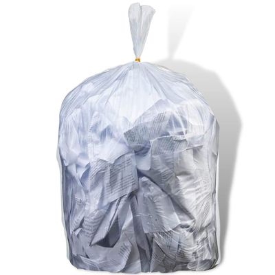Plasticplace 6 Gallon Trash Bags 6 Microns Clear Garbage Can Low Density Liners 20" x 22" (100 Count)