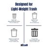 Plasticplace 6 Gallon Trash Bags  6 Microns  Clear Garbage Can Low Density Liners  20" x 22" (100 Count) view 4