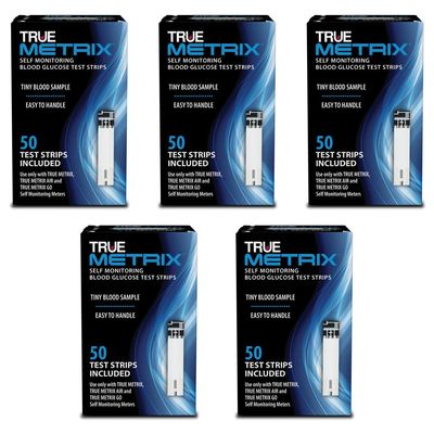 TRUE METRIX Test Strips 5 x 50ct (250 Test Strips)