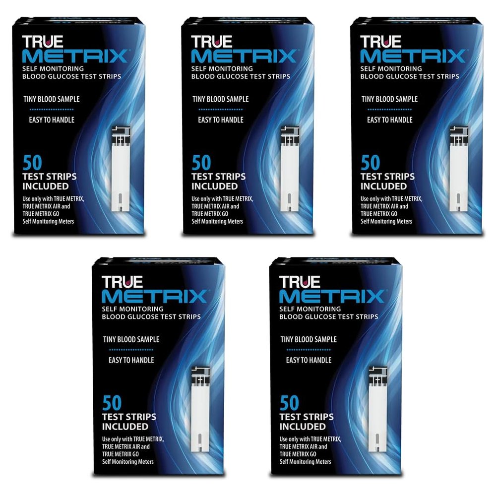 TRUE METRIX Test Strips 5 x 50ct (250 Test Strips)