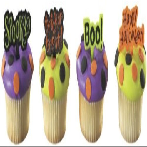 12 ~ Halloween Greetings Decopics ~ Designer Cake/Cupcake Topper
