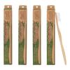 Brush with Bamboo Toothbrush with Plant-Based Bristles - 4 Pack view 1