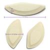 Premium Felt Foot Arch Support Pads - Shoe Inserts - 5 Pairs - 1/4" view 4