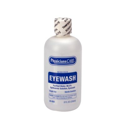 PhysiciansCare Eye Wash Solution, Sterile Isotonic Buffered Solution for Flushing & Irrigating Eyes, 8-oz Bottle