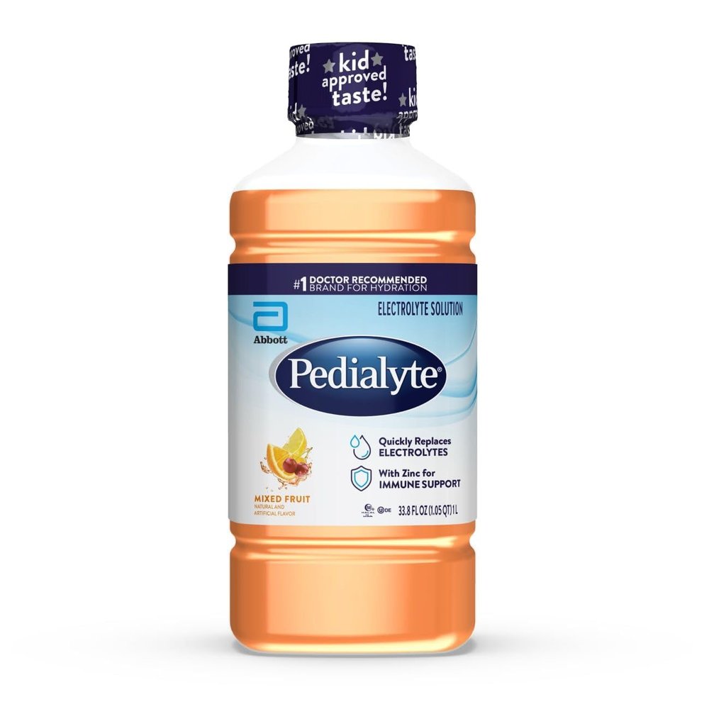 Pedialyte Electrolyte Drink, Mixed Fruit Hydration Drink, 1 Liter