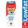 Horizon Organic Shelf Stable 1% Lowfat Milk Box, 8 fl oz - 8g Protein per Serving, USDA Organic, Ready to Drink for Lunchbox, Travel, or On-the-Go, No Refrigeration Needed view 4