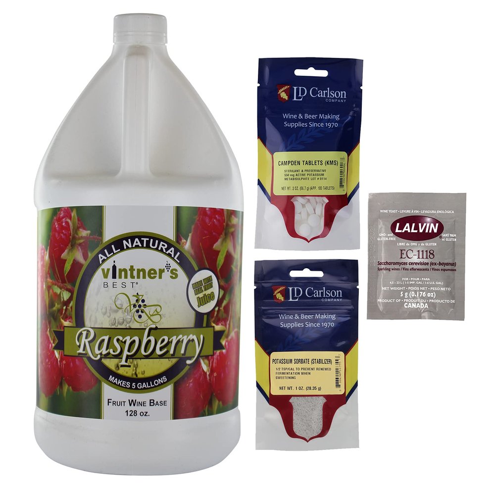 Complete Fruit Wine Base Kit-Raspberry
