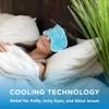 Cooling Gel Eye Mask- Reusable Cold Eye Mask for Puffy Eyes, Allergies, Sinuses - Soothes Dark Circles & Aids with Headaches - Comfortable & Easy to Use with Stretchy Band - Blue view 2