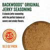 LEM Products Backwoods Original Jerky Seasoning, Ideal for Wild Game and Domestic Meat, Seasons Up to 25 Pounds of Meat, 18.3 Ounce Packet with Pre-Measured Cure Packet Included view 3