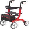 Drive Medical RTL10266 Nitro Euro-Style 4-Wheel Rollator Walker With Seat, Red view 1