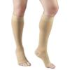 Truform Short Length 20-30 mmHg Compression Stockings for Men and Women, Reduced Length, Open Toe, Beige, X-Large (short length) view 3