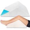 The Angle Wedge Pillow for Back Pain Relief  Leg Elevation Pillow for Bed, Knee Wedge Bolster Pillow for Lower Back Support, Triangle Foam Cushion for Sleeping & Comfort (Small) view 1
