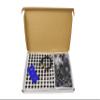 100pcs 2mL (5/8 dram) Amber Glass Stainless Steel Roller Bottle 2cc Amber Sample Vial Small Essential Oil Bottle Travel Must + one 7 Chakra Bracelet with Lava Beads for essential oil diffusing view 2