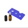 100pcs 2mL (5/8 dram) Amber Glass Stainless Steel Roller Bottle 2cc Amber Sample Vial Small Essential Oil Bottle Travel Must + one 7 Chakra Bracelet with Lava Beads for essential oil diffusing view 4