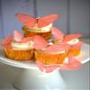 Sugar Robot Edible Butterflies for Cake Decorating- Butterfly Cake Decorations- Assorted Size - Cake Toppers and Cupcake Toppers Made in the USA - Premium Crafted -15 pcs (Coral) view 3