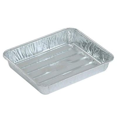 Disposable Small Aluminum Broiler Pan - 8.75" x 6.25" | Pack of 1