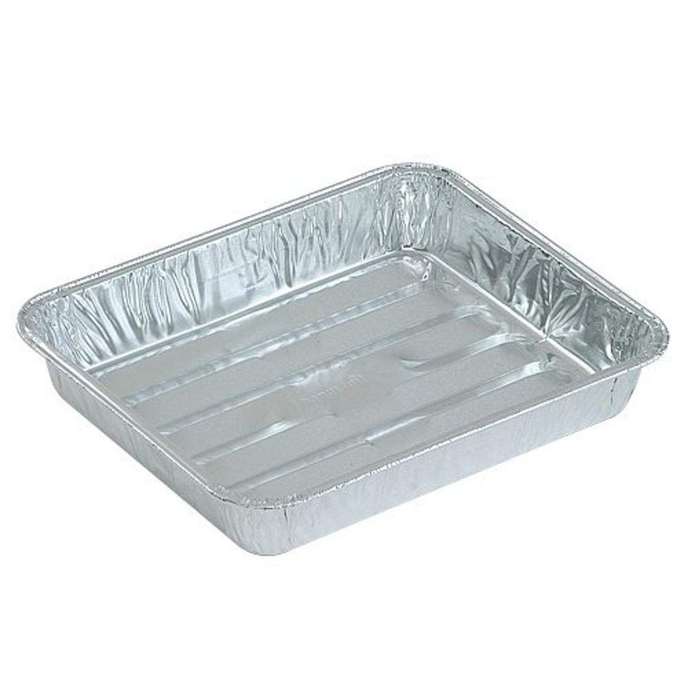 Disposable Small Aluminum Broiler Pan - 8.75" x 6.25" | Pack of 1