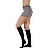 30-40 mmHg Juzo Dynamic (Varin) AD-N Compression Stockings. Knee High. Closed Toe. Silicone Grip. 3.5cm. ,Size:IV,Color:Black view 1