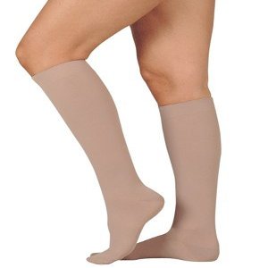 20-30 mmHg Juzo Dynamic (Varin) AD-N Compression Stockings. Knee High. Closed Toe. Short. Silicone Grip. 3.5cm,Size:I,Black