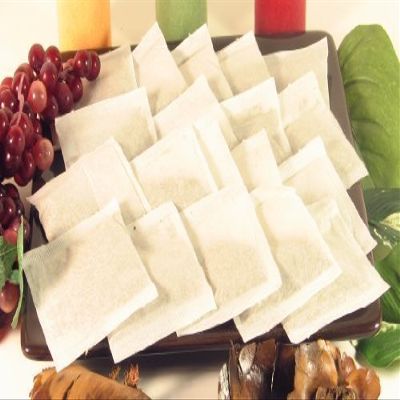 250 Empty Tea Bags 2.5 x 2.75 White Compostable, These Heat Sealable Tea Infuser for Loose Tea Herbs are Disposable Tea Strainer Bags made of Wood (pulp) Fibers