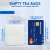 1000 Empty Tea Bags 2.5 x 2.75 White Compostable, These Heat Sealable Tea Infuser for Loose Tea Herbs are Disposable Tea Strainer Bags made of Wood (pulp) Fibers view 2