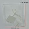 500 Empty Tea Bags 2.36" x 3.14" (60 x 80 mm) White Compostable, With String and Tag Tea Infuser for Loose Tea Herbs are Disposable Tea Strainer Bags Made of Wood (Pulp) Fibers. view 2
