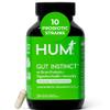 HUM Gut Instinct Daily Probiotics for Women and Men, Digestive Health, Lactobacillus, Bifidobacterium Strains for Immune Support, Probiotic Supplement for Healthy Gut Diversity, 30 Capsules view 1