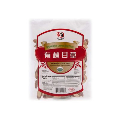 Big Green Organic Dried Licorice Root Chinese Herb Tea 2.4oz
