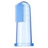 Brilliant Baby Finger Toothbrush - Silicone Gum Massager and Teether Brush for Infant-Toddler, 3 Months Old and Up, Blue/Clear, 2 Count view 3