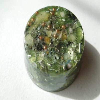 Alchemy Tower Buster Orgone Generator Energy Accumulator 7.83Hz/432Hz/528Hz/Advance Harmonics Many Beautiful Ingredients and Colors!! (Tower Buster, Alchemy)