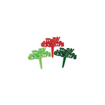 12 ~ Merry Christmas Picks ~ Designer Cake/Cupcake Topper ~ New!!!!!