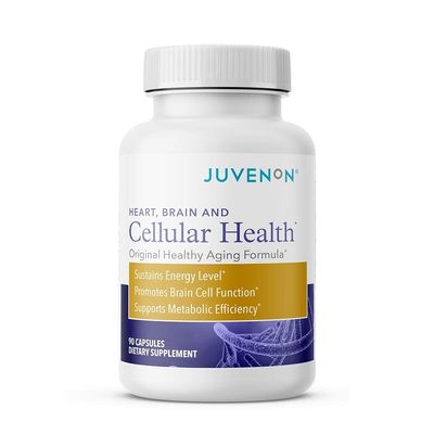 Juvenon Cellular Health | Heart, Brain Supplement with Acetyl L-Carnitine and Biotin - Supports NAD+ Function, Energy Production, Mood, Revitalized Metabolism, Mental Focus & Clarity (90 Capsules)