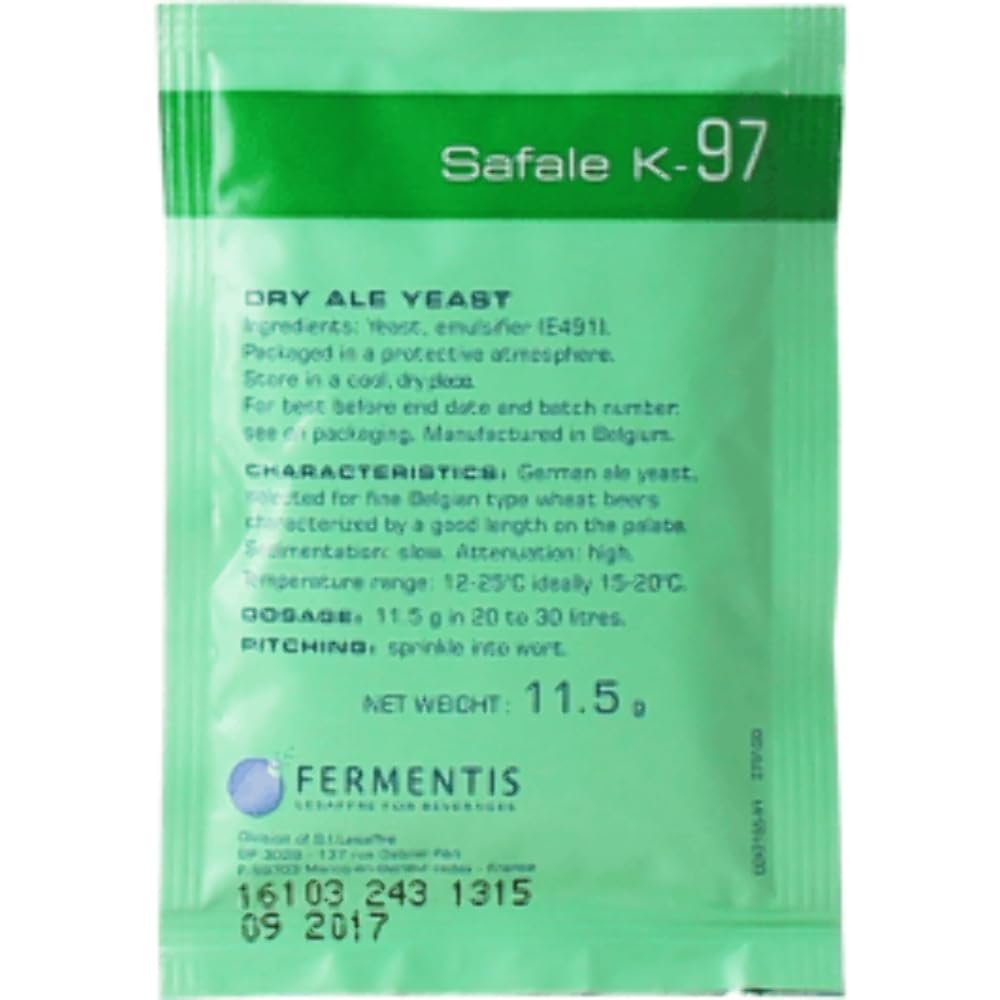 Safale K-97 Ale Yeast, 11.5g - 2-Pack
