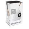 simplehuman Code P Custom Fit Drawstring Trash Bags in Dispenser Packs, 30 Liter / 8 Gallon, White  240 Liners view 1
