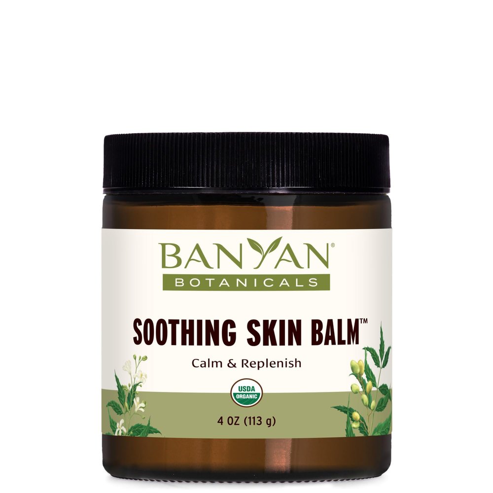 Banyan Botanicals Soothing Skin Balm  Organic Herbal Skin Care Salve with Neem Leaf and Vetiver  Cooling and Soothing Balm For Natural Skin Health  4 oz  Non GMO Sustainably Sourced Petroleum Free