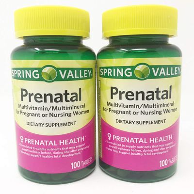 Spring Valley - Prenatal, Multivitamin, Multimineral, Twin Pack 200 Tablets Total