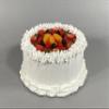 Just Dough It! Fake Foods Fake Vanilla Frosted Cake Topped With Fruit view 3