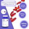 3Care Turbo Krill 2100mg [High Concentrate] Krill Oil Plus 600 IU Vitamin D Omega 3 Supplement 60 Count Softgels view 4