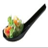 EMI Yoshi Koyal Disposable Mini Zest Spoons, 5-Inch, Black, Set of 200 view 1