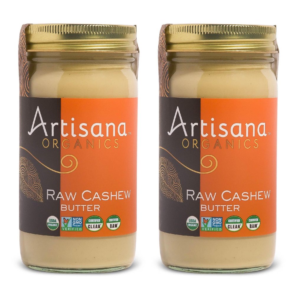 Artisana Organics Raw Cashew Butter (2 Pack) - USDA Organic, No Sugar Added, Vegan and Paleo Friendly, Non GMO, 14oz Jar (2 Pack)