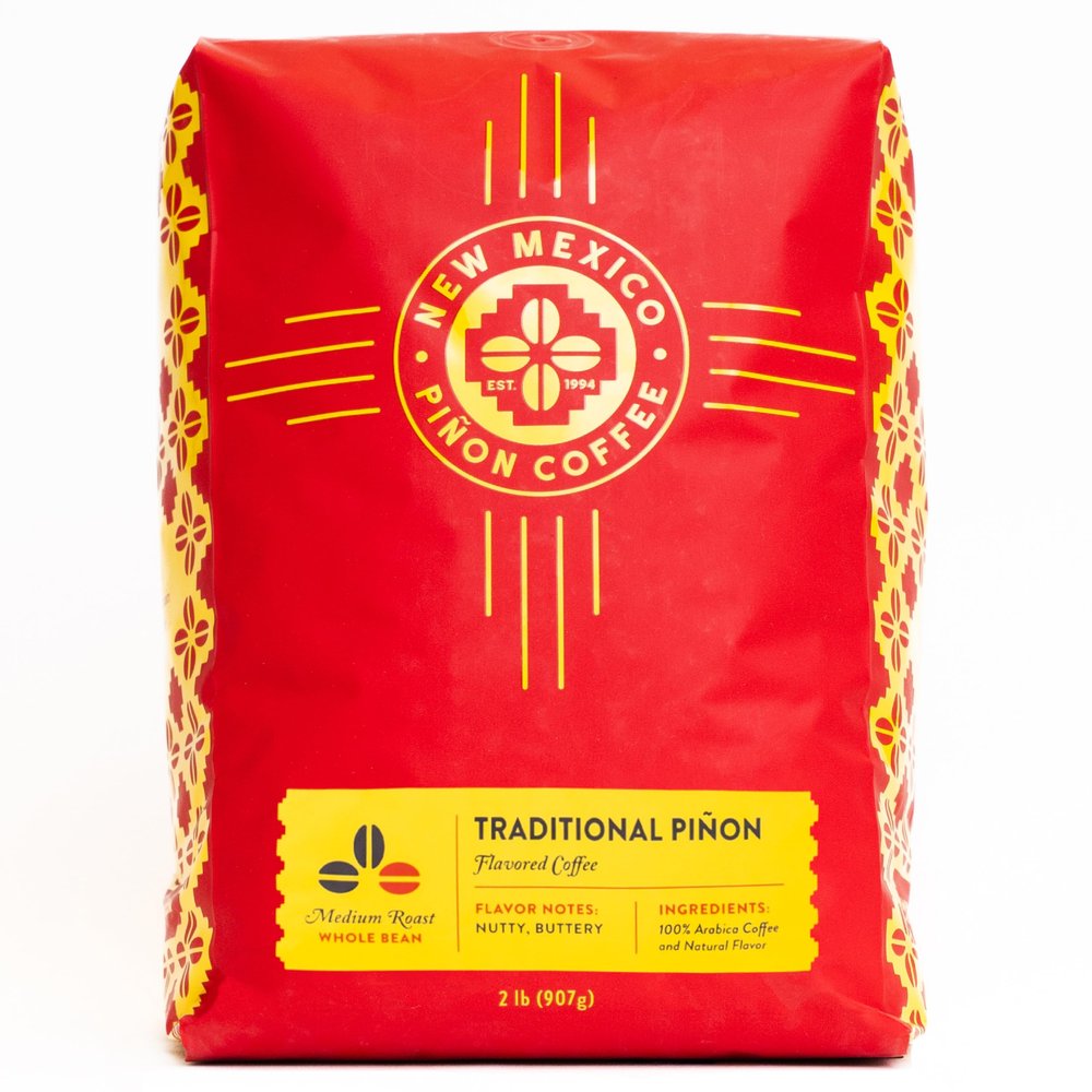 New Mexico Pion Coffee Naturally Flavored Coffee (Traditional Pion Whole Bean, 2 pound)