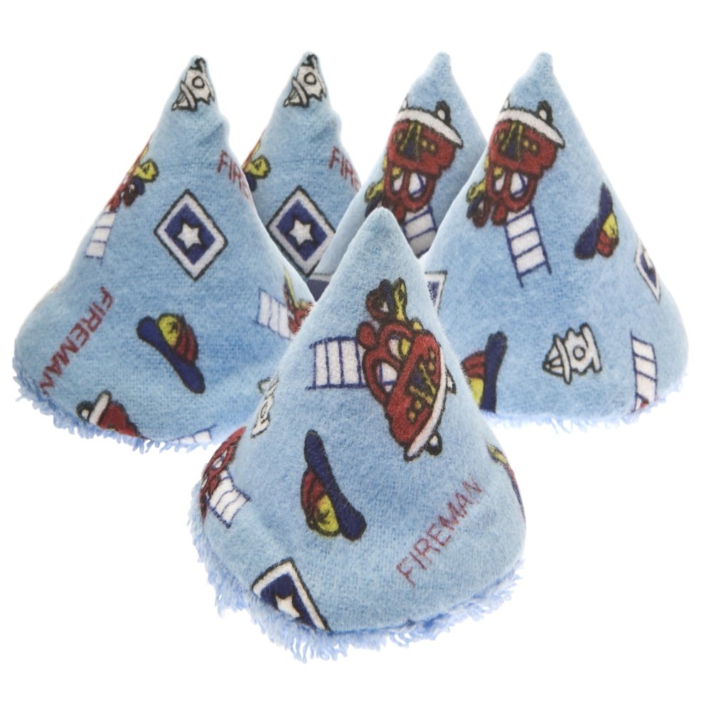 Beba Bean Washable Cotton Pee-Pee Teepees That Shield Baby Boys Pee During Diaper Changes. Makes a Great add-on Gift for a Baby Shower Thanks to its Fun, Gift-Ready Store Packaging. 5 Pack. Fireman
