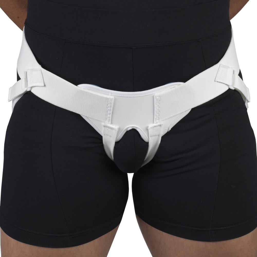 Champion Hernia Belt, Single or Double Bilateral Herniation Pad, Adjustable, Elastic, Large