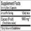 Cacao 1000mg ~ 200 Capsules - No Additives ~ Naturetition Supplements view 2