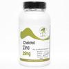 Chelated Zinc 25mg ~ 200 Capsules - No Additives ~ Naturetition Supplements view 1