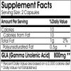 GLA Gamma Linolenic Acid 800mg ~ 200 Capsules - No Additives ~ Naturetition Supplements view 2