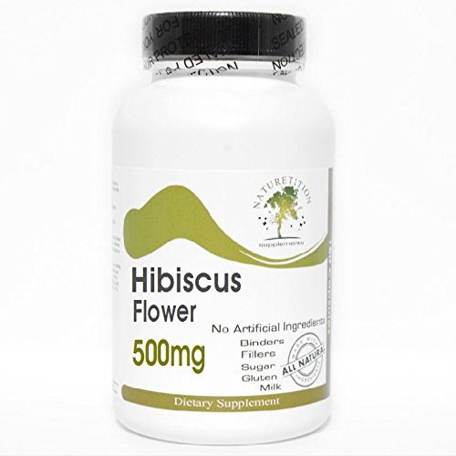 Hibiscus Flower 500mg ~ 200 Capsules - No Additives ~ Naturetition Supplements