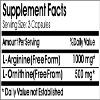 L-Arginine 1000mg and L-Ornithine 500mg ~ 200 Capsules - No Additives ~ Naturetition Supplements view 2