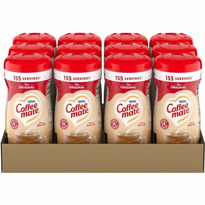 Coffee mate Original Powdered Creamer Canister - Gluten-Free - Original Flavor - 11 oz Canister - 12 / Carton - 1860 Serving