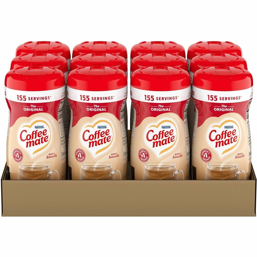 Coffee mate Original Powdered Creamer Canister - Gluten-Free - Original Flavor - 11 oz Canister - 12 / Carton - 1860 Serving